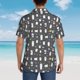 thumbnail image 4 of Fotbe Lovely Penguin Camisa Hawaiana para Hombre Unisex – Camisa Casual de Verano con Botones de Manga Corta de Algodón y Lino,X-Large, 4 of 7