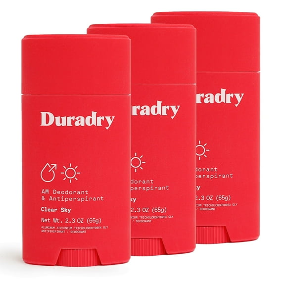 Clinical-Strength Antiperspirant Deodorant for Women & Men, Clear Sky, 3 Pack