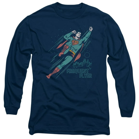 Superman - Frequent Flyer - Long Sleeve Shirt - Medium