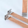 thumbnail image 2 of 150pcs Wood Candle Wick Holders Candle Wick Cilps Sustainer Tabs for Candle Making and Candle DIY Stainless Steel Wick Holders (12.5mm/ 0.5inch), 2 of 7