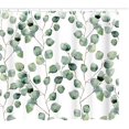thumbnail image 1 of Cortinas De Ducha Tejido De Poliéster Cortina De Ducha Impermeable Hoja Redonda Verde 180 * 180 Tamaño. Afortunado Sencillez, 1 of 5