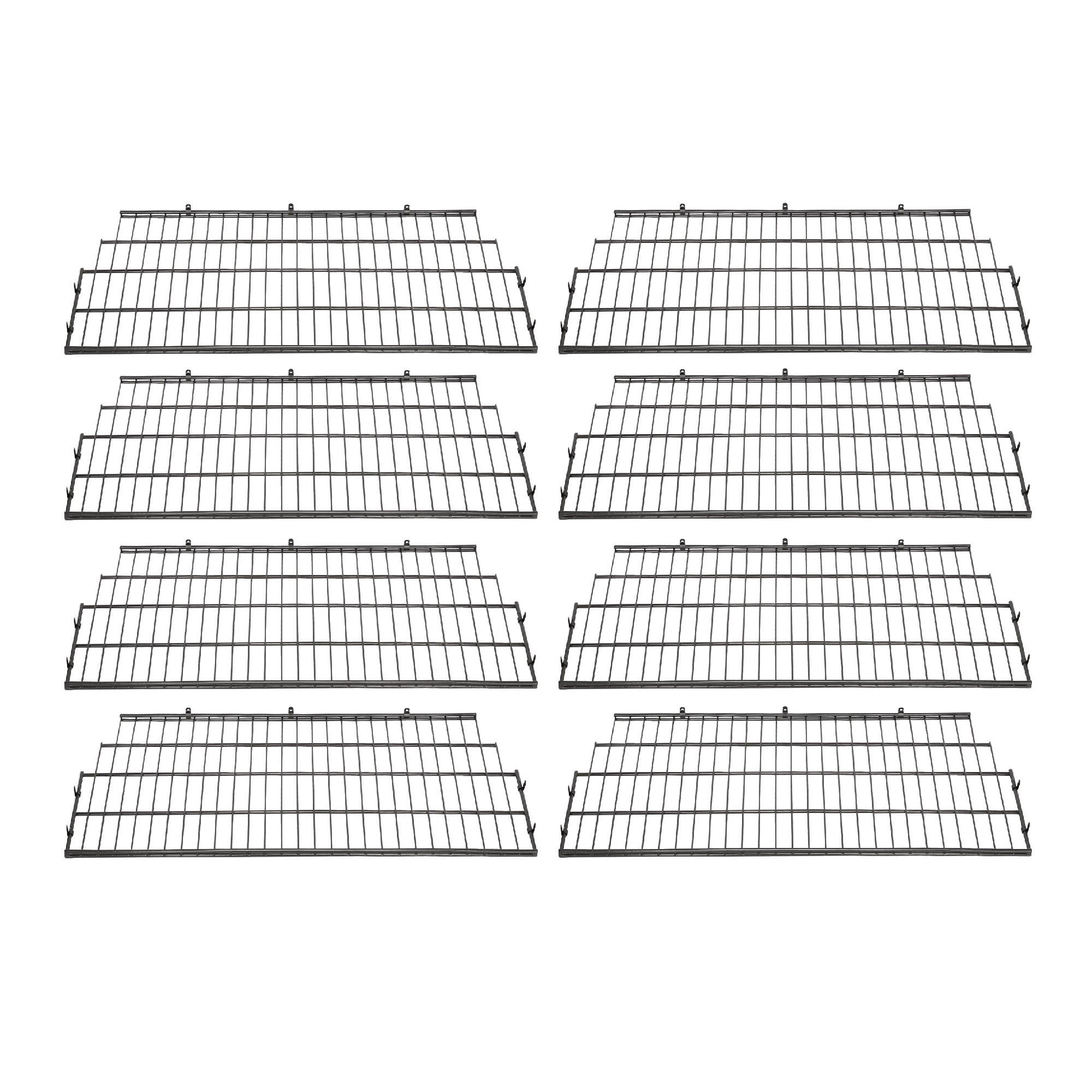 Suncast Vertical Storage Shed Organization Wire Shelf Rack Shelving (8 Pack)