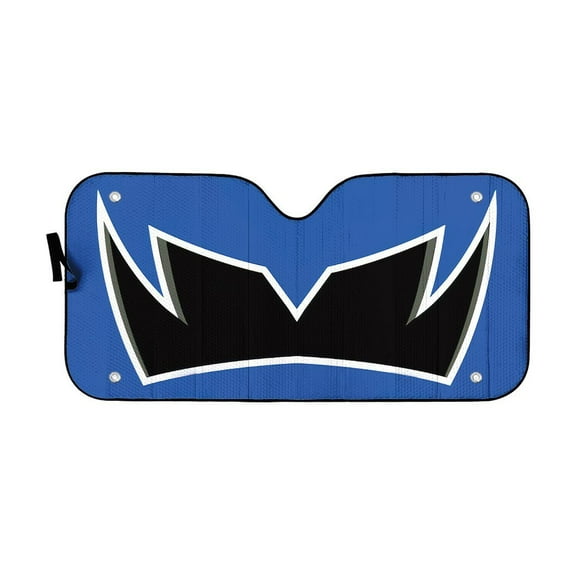 Blue Ranger Inspired Windshield Sunshade Universal Fit Cars Suv Truck