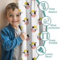 thumbnail image 3 of Blackout Kids Curtains,White Cow Crown Pattern Childrens Insulated Curtains Set Of 2,Bedroom Essentials,Toddler Room Decor 42x54in(106x137cm), 3 of 5