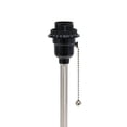 thumbnail image 6 of Mod Lighting and Decor Brushed Steel Table Lamps with Drum Shade - 19.5" - Silver and Purple - Set, 6 of 9