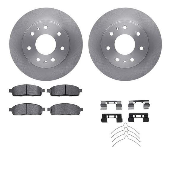 Dynamic Friction Company Front Brake Rotors with 5000 Advanced Brake Pads includes Hardware 6512-99672
