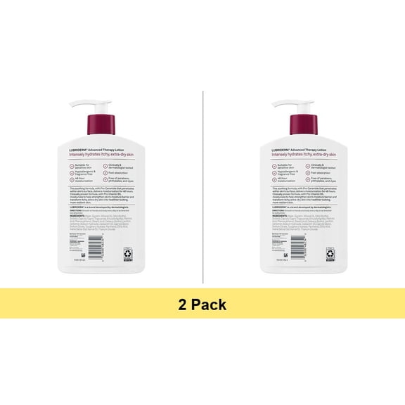 Lubriderm Advanced Therapy Moisturizing Lotion For Extra Dry Skin - 16 Oz - 2 Pack