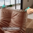 thumbnail image 6 of Morden Fort Big Bean Bag Chair for Adults, Faux Leather Bean Bag Sofa, Memory Foam Lounge Chairs with Ergonomic Design, Lazy Togo Chair for Living Room, Bedroom, Dorm, Office(Brown), 6 of 6