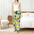 thumbnail image 5 of Uemuo Lemon1 Pattern Women's Wide Leg Palazzo Lounge Pants with Pockets Light Weight Loose Comfy Casual Pajama Pants-Medium, 5 of 9