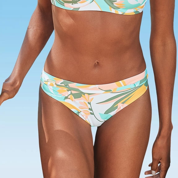 LASCANA Women's Belted Classic Bikini Swimsuit Bottom