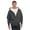 Heather Charcoal, variant on Gioberti Mens Sherpa Lined Full Zip Fleece Contrast Hoodie Jacket