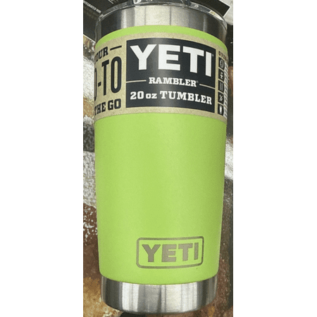 Yeti 20Oz Rambler Tumbler With Magslider Lid - Venom Green