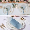 thumbnail image 3 of Blue Grey Ombre Cloth Napkins, Farmhouse Gradient Minimalist Washable and Reusable Dinner Napkins Set of 8, Table Napkin for Kitchen Party Birthday Wedding Hotel Housewarming 20"x20", 3 of 9
