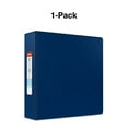 thumbnail image 4 of Staples Heavy Duty 3" 3-Ring Non-View Binder D-Ring Blue (ST56275-CC), 4 of 5