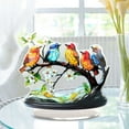 thumbnail image 4 of Stained Glass Birds On Branch Desktop Ornaments, Acrylic Colorful Birds Flowers Tabletop Decorations, Summer Spring Hummingbird Craft Statue Bird Figurines Sculpture for Home Decor, 4 of 6