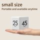 thumbnail image 3 of Timer Sensor de gravedad Flip Timer Cube Countdown Timer 2.6 pulgadas Kids Timer Square Workout Timer Exercise Timer Game Timer 15-20-30-60 Minutes para gestión del tiempo (negro) ShuxiuWang 8390605955204, 3 of 4