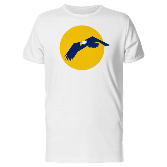 Eagle On Yellow Background T-Shirt Men -Image by Shutterstock, Male 4X-Large