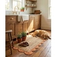 thumbnail image 3 of Sivi 2 x 4 Feet Handmade Scallop Braided Jute Rug - Natural Jute Runner Rug, 3 of 15