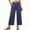 Navy, variant on Xuniizn Womens Yoga Pants Wide Leg Casual Solid Elastic High Waist Cropped Workout Pants Plus Size Soft Comfy Outdoor Running Joggers Sweatpants, S-3XL