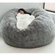 thumbnail image 3 of 1 funda para silla grande circular suave y esponjosa, cómoda funda de terciopelo para sofá, para sala de estar, dormitorio, oficina, decoración del hogar, SOLO funda, SIN RELLENO, 180 cm x 90 cm., 3 of 5