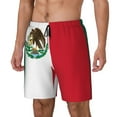 thumbnail image 5 of Mens Mexico Flag 2 in 1 Quick Dry Swim Trunks with Compression Liner Beach Shorts, 5 of 6