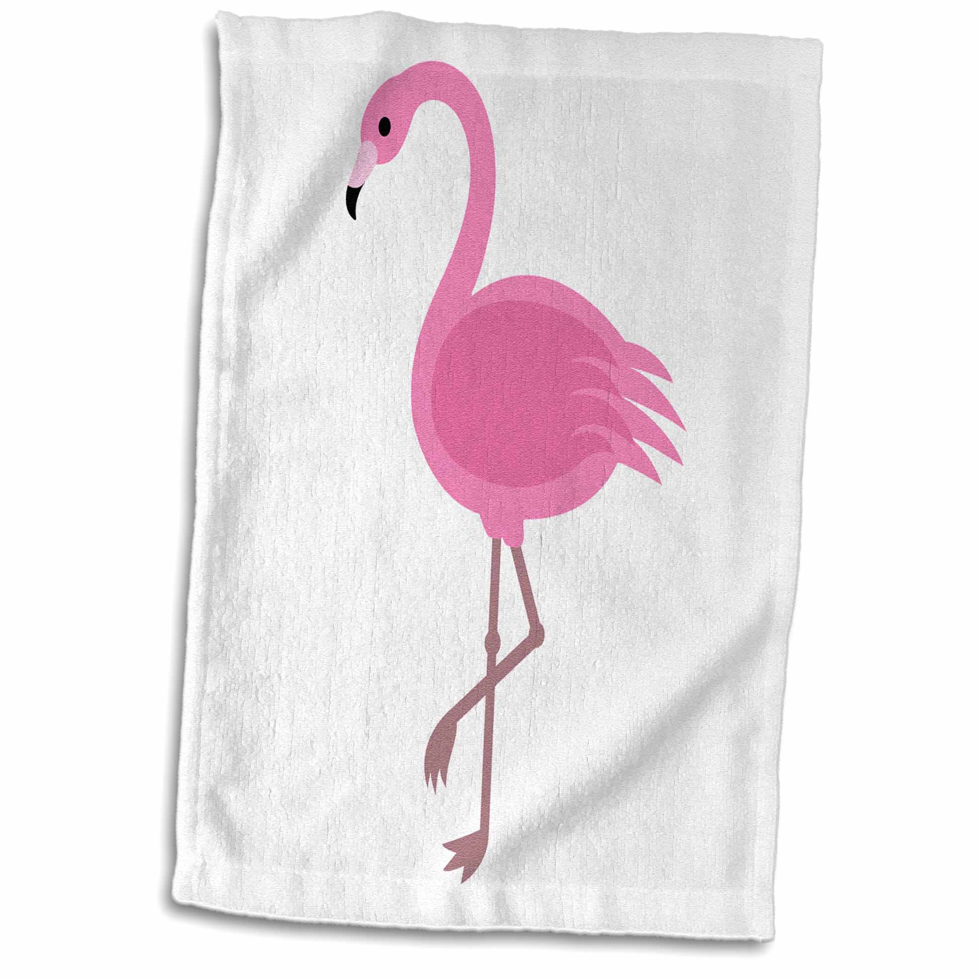 3dRose Pink Flamingo Towel, 15 by 22inch