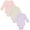 Pink purple white, variant on Cozeeme 3 Pack Bodysuits Newborn to Infant