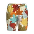 thumbnail image 3 of Yiaed Fall Maple Leaves for Men's Soft Sleep Pajama Short Lounging Pajama Shorts-Medium, 3 of 8
