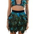 thumbnail image 5 of VUPSGEZ Women's Feather Masquerade Stage Costume Performance Skirt (Sky Blue,XXXL), 5 of 5