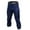 Navy Blue, variant on Men 3/4 Leggings Fitness Compression Sports Tights Base Layer Yoga Pants