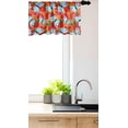 thumbnail image 3 of Ambesonne Tangerine Valance Pack of 2, Citrus Fruit Butterflies, 54"X12", Multicolor, 3 of 4