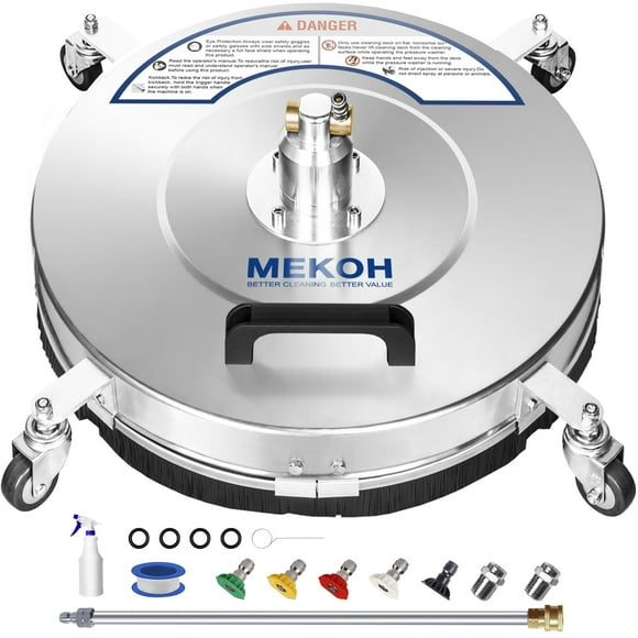 Limpiador de superficies para hidrolavadora MEKOH de 46 cm, 4500 PSI