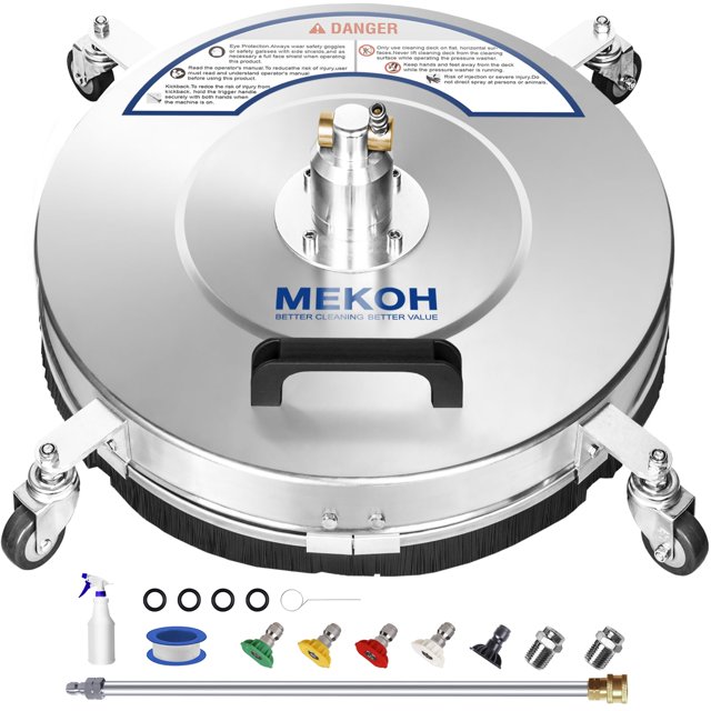 Limpiador de superficies para hidrolavadora MEKOH de 46 cm, 4500 PSI