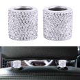 thumbnail image 4 of 2 piezas de de cristal para reposacabezas de coche, anillos de cuello para reposacabezas, decoración ostentosa, fácil de blanco Baoblaze Collares de reposacabezas de coche, 4 of 8