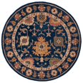 thumbnail image 5 of Safavieh  Handmade Antiquity Kristel Traditional Oriental Wool Rug 2'3" x 8' Runner - Navy/Beige, 5 of 5