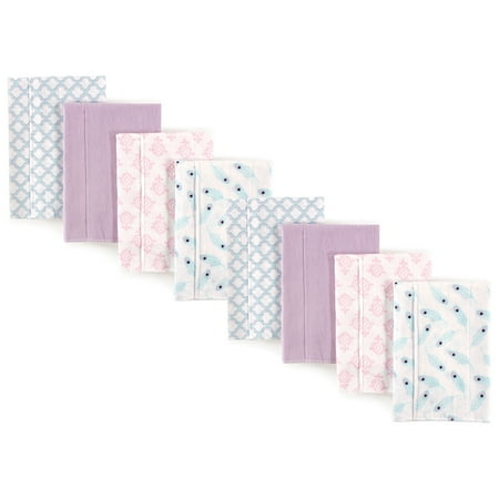 

Hudson Baby Cotton Poly Flannel Burp Cloths Multipack Peacock Feather 8-Pack One Size