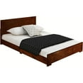 thumbnail image 2 of Camden Isle Trent Platform Bed | Paneled Headboard and Footboard | Queen, Walnut, 2 of 3