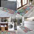 thumbnail image 2 of Multicolor Ethnic Geometric Pattern Kitchen Rug Mat,Kitchen Runner Rugs Non Skid Washable,Decorative Kitchen Floor Mats for Kitchen,Sink,Laundry,17"X47", 2 of 5