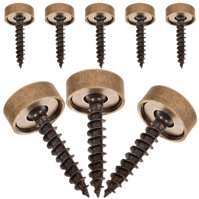 Luxshiny 8Pcs Self Tapping Screws with Caps Multi Color for Diy Enthusiasts and Homeowners