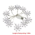thumbnail image 2 of Caja de batería LED Navidad copo de nieve blanco cadena de luces árbol de Navidad muñeco de nieve colgante vacaciones decoración del hogar Wmkox8yii gf8211, 2 of 9