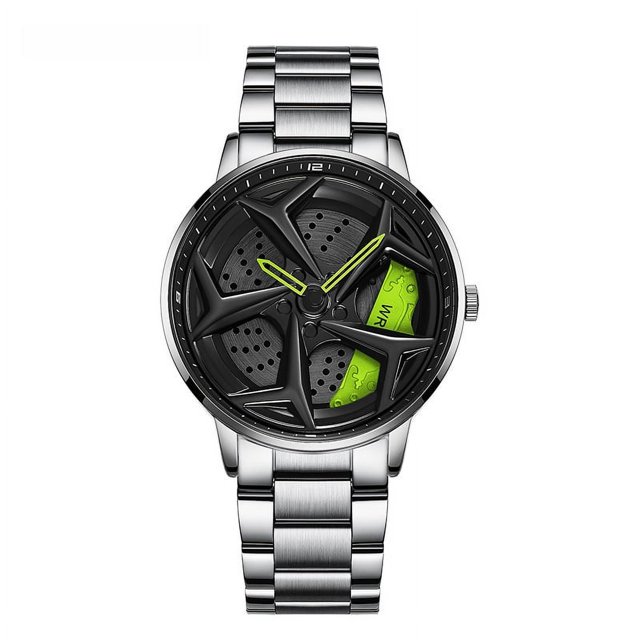 Reloj de estudiante moderno, resistente al agua, giratorio con correa de acero para niños, sencillo