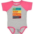 thumbnail image 3 of Inktastic Eat Sleep Pickleball Repeat Boys or Girls Baby Bodysuit, 3 of 5
