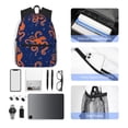 thumbnail image 5 of Goofa Octopus Print Casual Backpack for Women Men,Waterproof High School Bookbag,Lightweight Travel Daypack,Classic College Backpack,Laptob Backpack, 5 of 6
