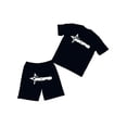 thumbnail image 5 of 2023 tops de manga corta para hombres y mujeres American street hip-hop punk letra impresa camiseta pantalones cortos, 5 of 5
