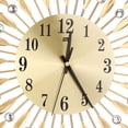 thumbnail image 5 of Reloj de metal con diamantes de imitación redondo en forma de sol, tienda de Ministerio del Interior, reloj colgante de cristal decorativo seitruly JJ15764-02, 5 of 5