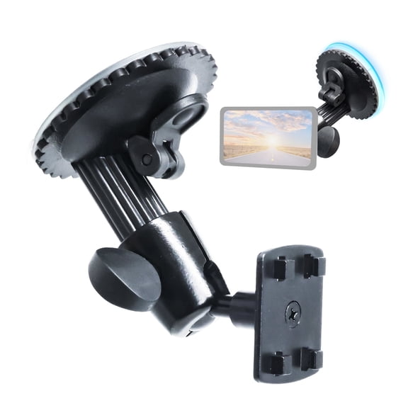 INSEETECH Windshield Suction Cup Mount, Compatible with 7-10.26" Displays for CarPlay, GPS, Backup Camera, Metal Base, Easy Installation
