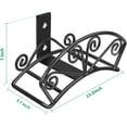 thumbnail image 4 of Cnshop Heavy Duty Metal Garden Hose Holder, Wall Mount Water Hose Hanger for Outside Yard, Black, 4 of 7