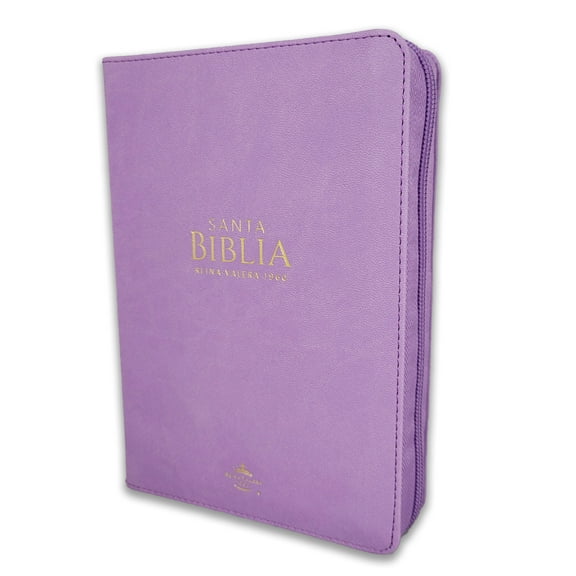 Biblia para Mujer con Cierre Compacta 11 puntos RV1960 imit piel lila