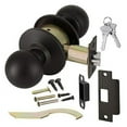 thumbnail image 2 of Lawrence Cylindrical Heavy Duty Grade 2 Commercial Knob Lockset 2 3/8 Backset Oil Rubbed Bronze Storeroom Function Keyed Alike, 2 of 3