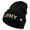 Black, variant on Wording of US Army Embroidered 12 Inch Long Knitted Beanie - Navy OSFM